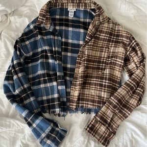 Multi-Colored Flannel with rough edges